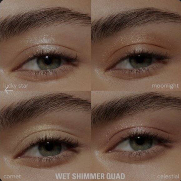 Kylie Wet Shimmer Quad original/neutral Shimmer. Imperfect, Brand New - Picture 4 of 11